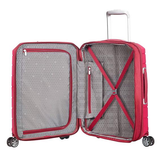 Valise FLUX, valise cabine, extensible rouge granité - Valises cabine
