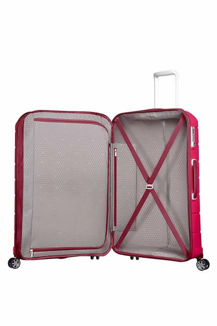 Valise Ligne FLUX. taille moyenne rouge granité - Valises Rigides
