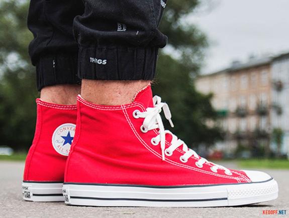 All Star High Top CHUCK TAYLOR, en toile ROUGE - Chaussures unisexe