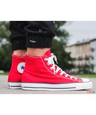 CONVERSE All Star High Top CHUCK TAYLOR, en toile ROUGE - Chaussures unisexe - 8