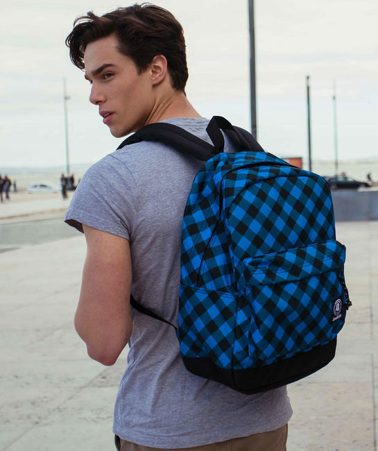 Sac a dos CARLSON Fantasy, sac pour ordinateur portable 13" Blue Plaid - Sacs &agrave; dos pour l'&Eacute;cole & les Loisirs