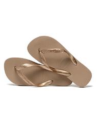 HAVAIANAS tongs TOP TIRAS rose / or - Chaussures Femme - 4