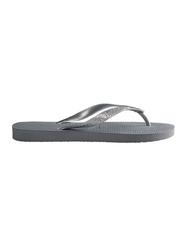 HAVAIANAS tongs TOP TIRAS acier / gris - Chaussures Femme - 2