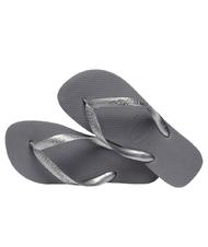 HAVAIANAS tongs TOP TIRAS acier / gris - Chaussures Femme - 4