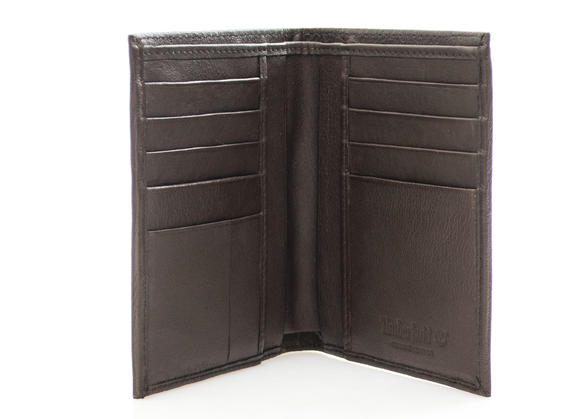 Portefeuille VERTICAL, en cuir DarkBrown - Portefeuilles Homme