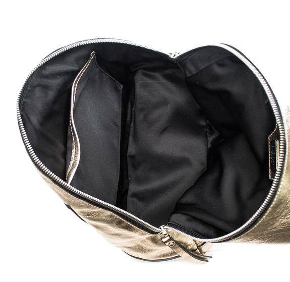 Laminato M Sac &agrave; dos, fabriqu&eacute; en Italie platine - Sacs pour Femme