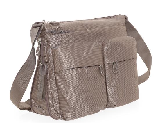 MD20 Sac bandouli&egrave;re, extensible taupe - Sacs pour Femme