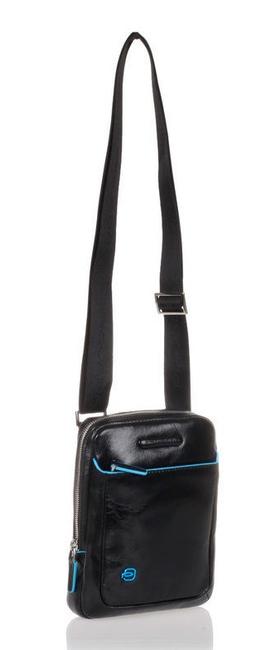 Sac BLUE SQUARE, support de tablette, en cuir Noir - Sacs en Bandoulières pour Homme