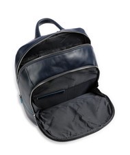 PIQUADRO sac à dos Ligne carré bleu, cuir bleu - Sacs à dos pour ordinateur portable - 4