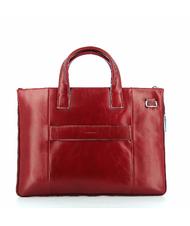 PIQUADRO Dossier BLUE SQUARE, support PC 15,6 ", extensible ROUGE - Porte Documents Travail - 5