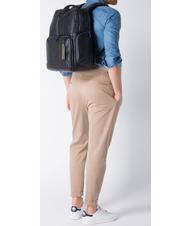 PIQUADRO Sac à dos Porte-ordinateur 15,6 "URBAN FAST-CHECK Noir - Sacs à dos pour ordinateur portable - 7