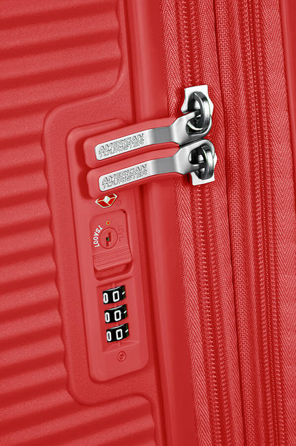Valise Ligne SOUNDBOX. taille grande. extensible rouge corail - Valises Rigides