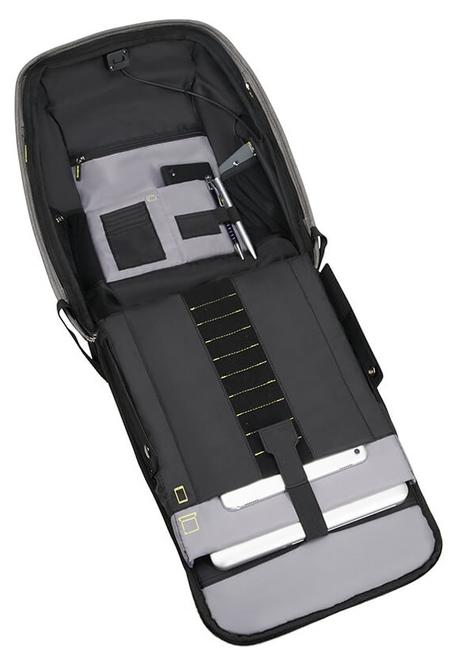 Sac à dos SECURIPAK, avec système antivol, sac pour ordinateur portable 15.6" gris - Sacs à dos pour ordinateur portable