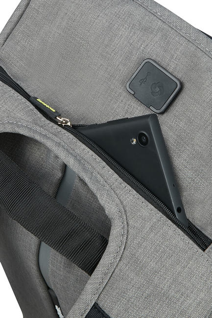 Sac à dos SECURIPAK, avec système antivol, sac pour ordinateur portable 15.6" gris - Sacs à dos pour ordinateur portable