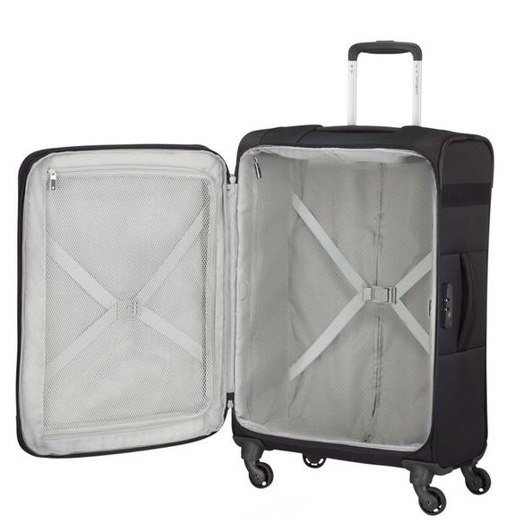 Chariot CITYBEAT, bagage à main ultraléger, extensible NOIR - Valises Semi-rigides
