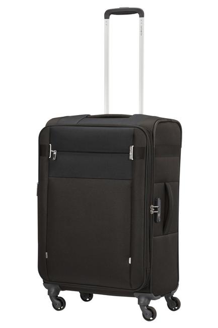 Chariot CITYBEAT, bagage à main ultraléger, extensible NOIR - Valises Semi-rigides