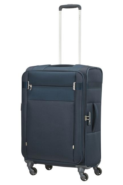 Chariot CITYBEAT, bagage à main ultraléger, extensible blu navy - Valises Semi-rigides