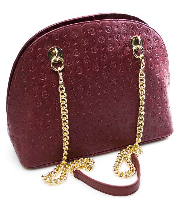 Heritage Embossed Sac &agrave; main bandouli&egrave;re Bordeaux - Sacs pour Femme