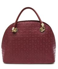 POLLINI Heritage Embossed Sac &agrave; main bandouli&egrave;re Bordeaux - Sacs pour Femme - 3