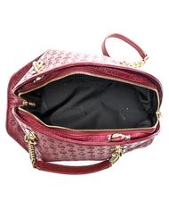 POLLINI Heritage Embossed Sac &agrave; main bandouli&egrave;re Bordeaux - Sacs pour Femme - 5