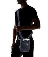 PIQUADRO Sac BLUE SQUARE, support de tablette, en cuir bleu - Sacs en Bandoulières pour Homme - 5
