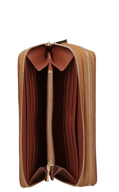 Portefeuille ALVIERO MARTINI 1 ^ CLASSE GEO CLASSIC, compartiment double Zip Around NATUREL - Portefeuilles Femme