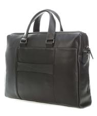 PIQUADRO Dossier URBAN, support PC 15,6 ", en cuir Noir - Porte Documents Travail - 8