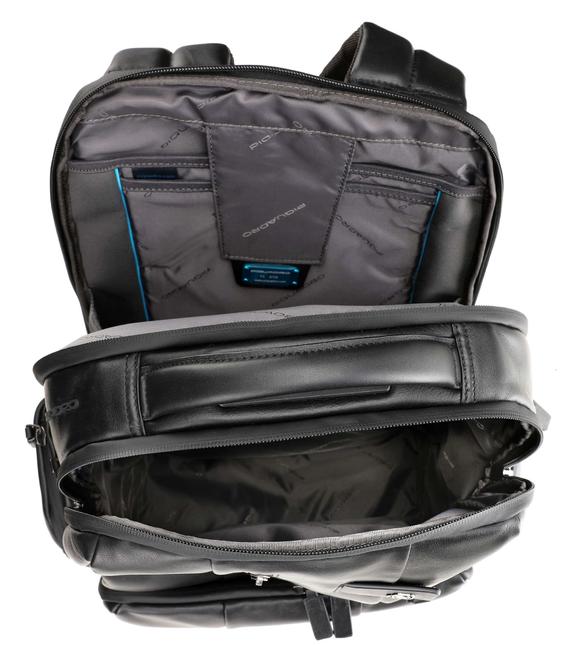 Sac à dos URBAN FAST-CHECK, support PC 15,6 ", en cuir Noir - Sacs à dos pour ordinateur portable