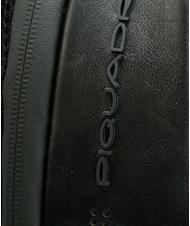 PIQUADRO Sac à dos URBAN FAST-CHECK, support PC 15,6 ", en cuir Noir - Sacs à dos pour ordinateur portable - 4