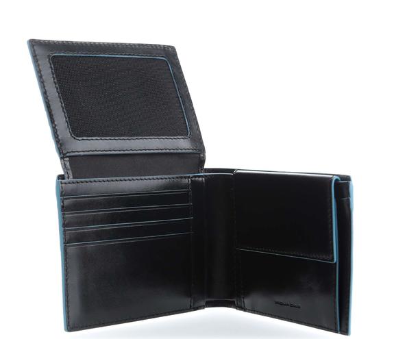 Portefeuille Ligne BLUE SQUARE, en cuir Noir - Portefeuilles Homme