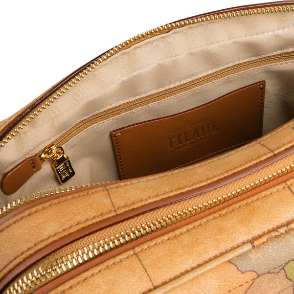 ALVIERO MARTINI 1 ^ CLASS Nouveau Basic Sac à bandoulière, imprimé Geo Classic NATUREL - Sacs pour Femme