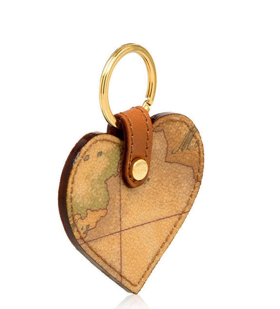 ALVIERO MARTINI 1 ^ CLASS Porte-clés en forme de cœur, imprimé GEO NATUREL - Porte-clés
