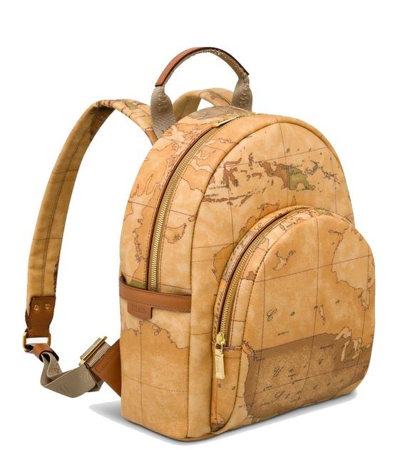 ALVIERO MARTINI 1 ^ CLASS Petit sac à dos imprimé GEO CLASSIC NATUREL - Sacs pour Femme