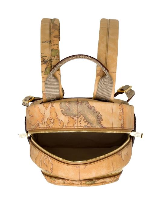 ALVIERO MARTINI 1 ^ CLASS Petit sac à dos imprimé GEO CLASSIC NATUREL - Sacs pour Femme