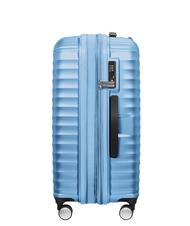AMERICAN TOURISTER Valise Ligne JETGLAM, taille moyenne, extensible POUDRE M&Eacute;TALLIQUE BLEU - Valises Rigides - 5