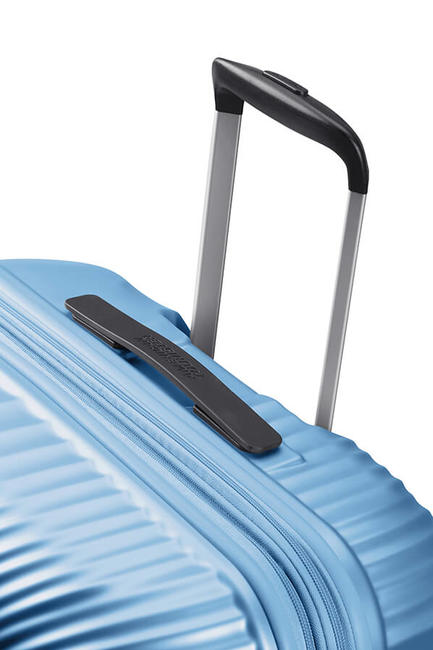 Valise Ligne JETGLAM, taille moyenne, extensible POUDRE M&Eacute;TALLIQUE BLEU - Valises Rigides