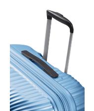 AMERICAN TOURISTER Valise Ligne JETGLAM, taille moyenne, extensible POUDRE M&Eacute;TALLIQUE BLEU - Valises Rigides - 6