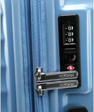 AMERICAN TOURISTER Valise Ligne JETGLAM, taille moyenne, extensible POUDRE M&Eacute;TALLIQUE BLEU - Valises Rigides - 7