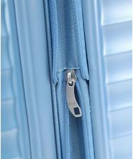 AMERICAN TOURISTER Valise Ligne JETGLAM, taille moyenne, extensible POUDRE M&Eacute;TALLIQUE BLEU - Valises Rigides - 8