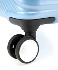 AMERICAN TOURISTER Valise Ligne JETGLAM, taille moyenne, extensible POUDRE M&Eacute;TALLIQUE BLEU - Valises Rigides - 9