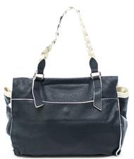 TOSCA BLU Delacroix - Sac cabas en cuir grain&eacute; bleu - Sacs pour Femme - 3
