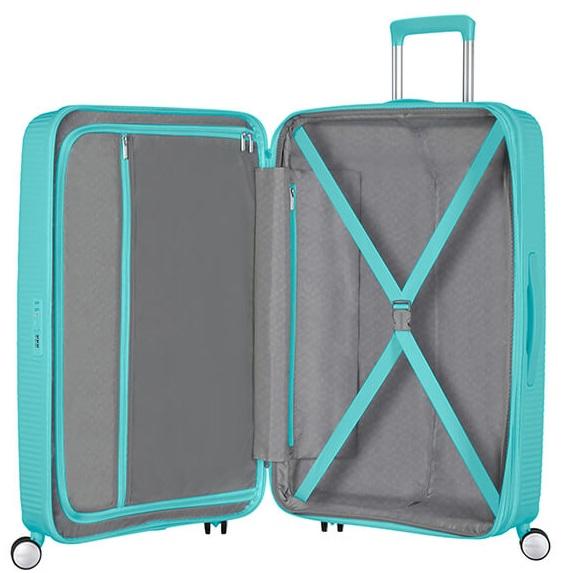 SOUNDBOX SPINNER Chariot moyen, extensible POOLSIDE BLUE - Valises Rigides