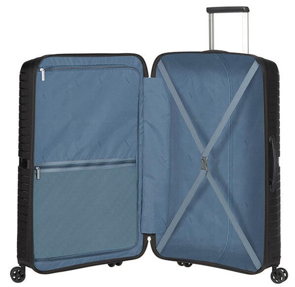 Chariot TOURISTER AMERICAIN AIRCONIC, grand, taille légère ONYX BLACK - Valises Rigides