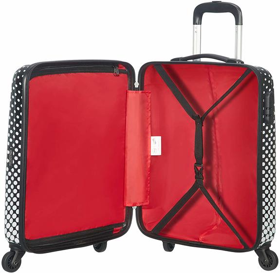 Chariot TOURISTER AMERICAIN DISNEY LEGENDS, bagage &agrave; main MINNIE SOURIS POLKA DOT - Valises cabine