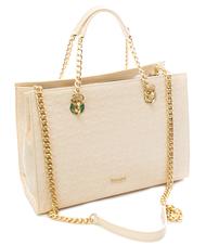 POLLINI Embossed Heritage Sac &agrave; main bandouli&egrave;re en cuir verni nu - Sacs pour Femme - 3