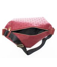 POLLINI Heritage Embossed Sac bandouli&egrave;re Bordeaux - Sacs pour Femme - 4