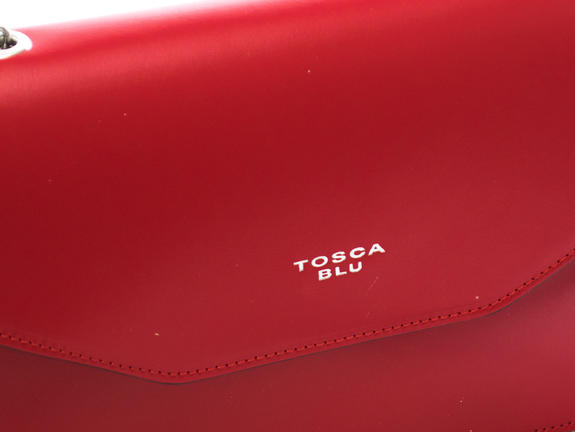 BLUE TOSCA Margherita Sac &agrave; bandouli&egrave;re, en cuir ROUGE - Sacs pour Femme