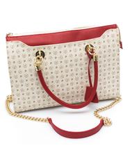 POLLINI Heritage Classic Sac cabas &agrave; main, avec bandouli&egrave;re Ivoire / lac - Sacs pour Femme - 2