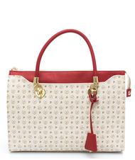 POLLINI Heritage Classic Sac cabas &agrave; main, avec bandouli&egrave;re Ivoire / lac - Sacs pour Femme - 3