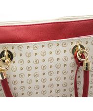POLLINI Heritage Classic Sac cabas &agrave; main, avec bandouli&egrave;re Ivoire / lac - Sacs pour Femme - 4